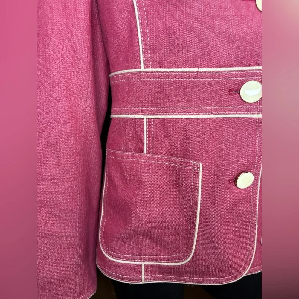 Cynthia Steffie vintage military style pink blazer sz small preloved - Picture 5 of 7